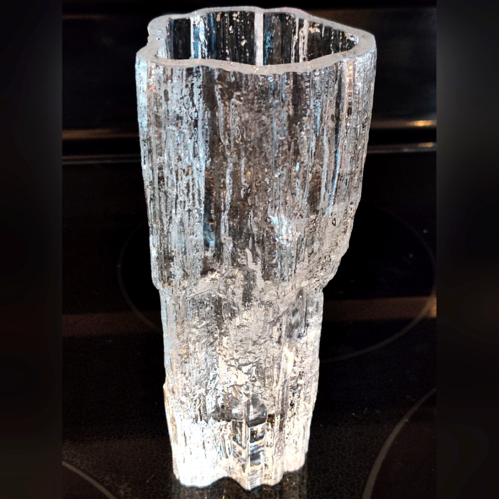 Vintage Tapio Wirkkala modernist brutalist vase